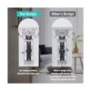 CML Decorator Placa de pared sin tornillos cubierta de