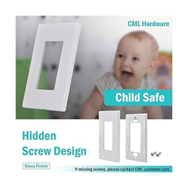 CML Decorator Placa de pared sin tornillos cubierta de