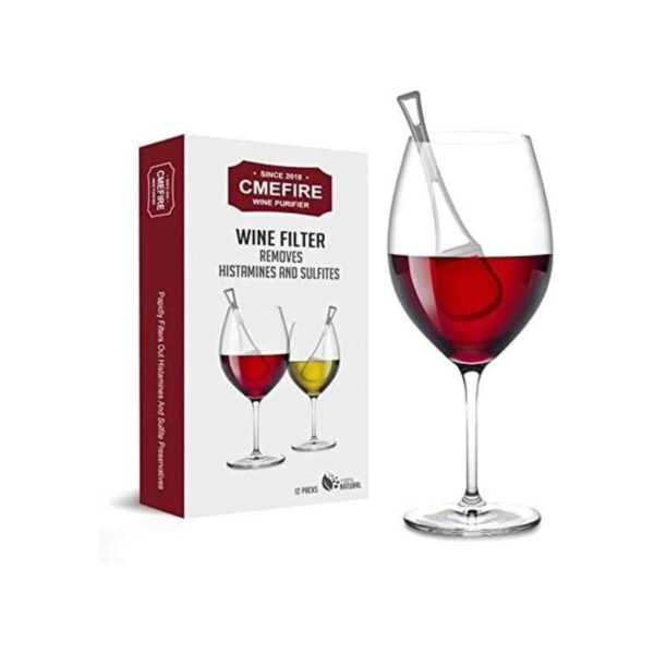 CMEFIRE Filtro de vino 8 paquetes plata elimina las