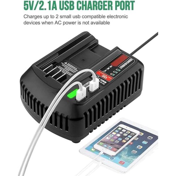 CMCB104 V20 Cargador rápido de repuesto para Craftsman