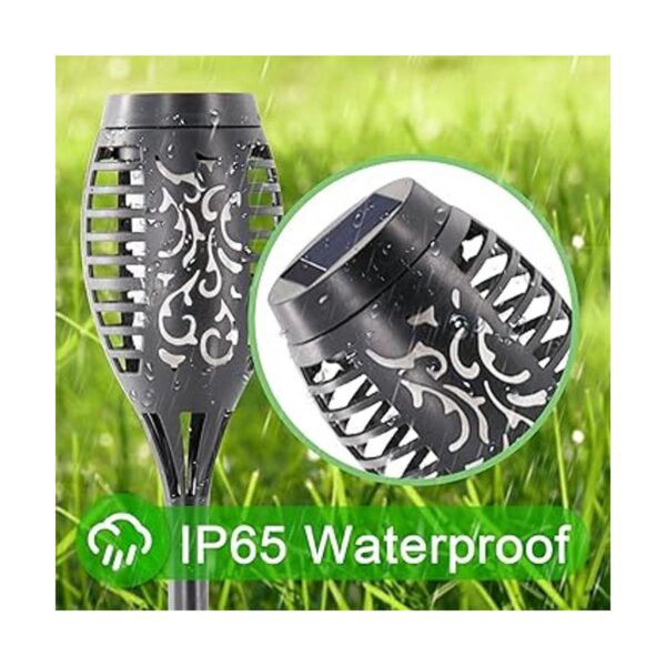 COCOMOX Antorcha solar para exteriores paquete de 12