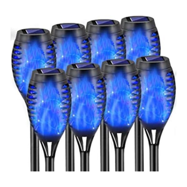 COCOMOX Luces solares azules decoraciones de Halloween al