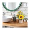 COCOBOO Maceta de flores artificiales de girasol