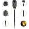 COCOMOX Antorcha solar para exteriores paquete de 12
