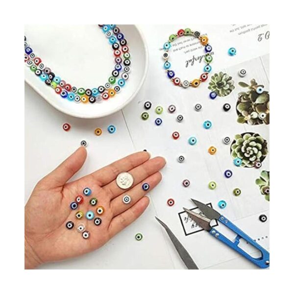 COIRIS 140 cuentas de cristal multicolor contra el mal de_3