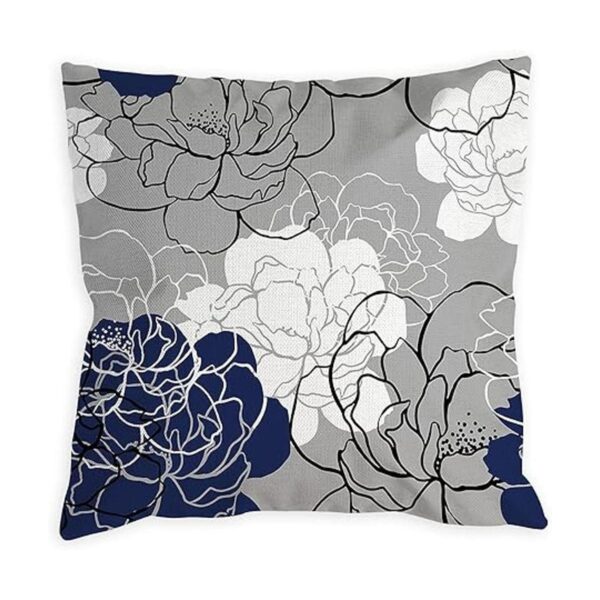 COLORPAPA Juego de 4 fundas de almohada azules de 18 x 18_5