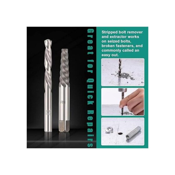 COMOWARE Juego de extractor de tornillos y brocas de mano_6