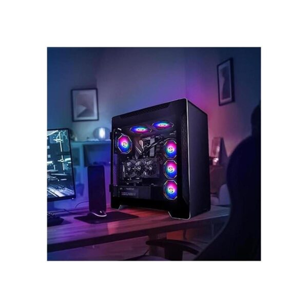 CONISY Serie LED RGB Ventilador de caja de 4.724 in para_2