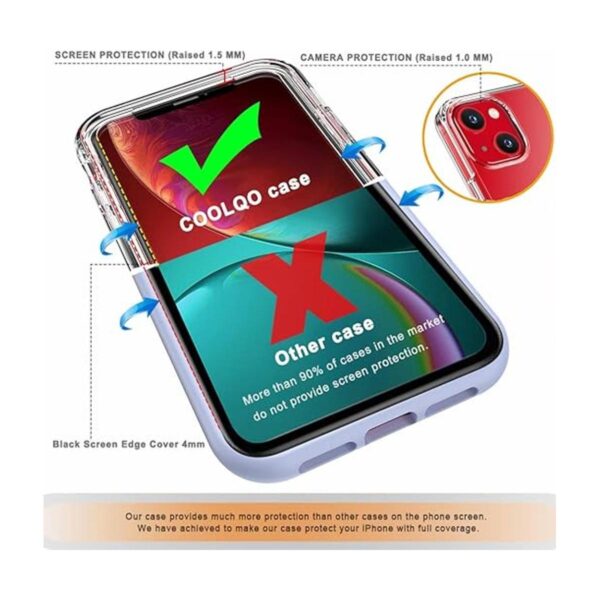 COOLQO Funda compatible con iPhone 13 Mini de 5.4_4