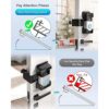 COOLWUFAN Soporte de timbre de video antirrobo soporte de_6