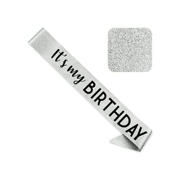 CORRURE Banda de cumpleaños con purpurina de Its My_1