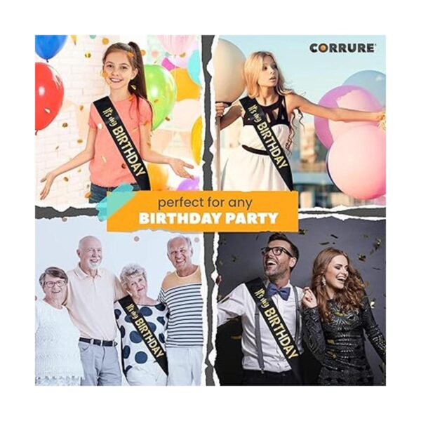 CORRURE Its My Birthday Faja de cumpleaños con lámina_2