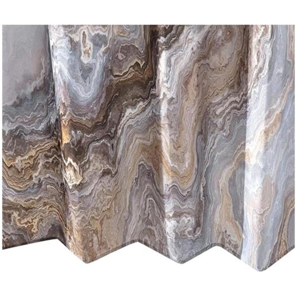 COSEVIER Cortina de ducha con textura de mármol para baño