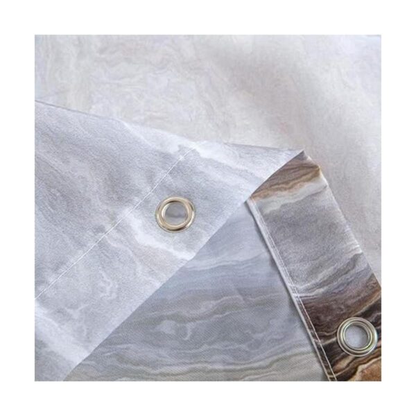COSEVIER Cortina de ducha con textura de mármol para baño