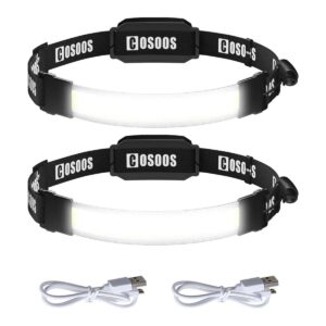 COSOOS 2 linternas recargables para faros delanteros luz_1