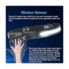COSOOS Linterna frontal LED recargable luz ancha de 1000_6