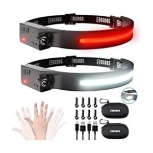 COSOOS 2 faros delanteros recargables con luz roja y_1