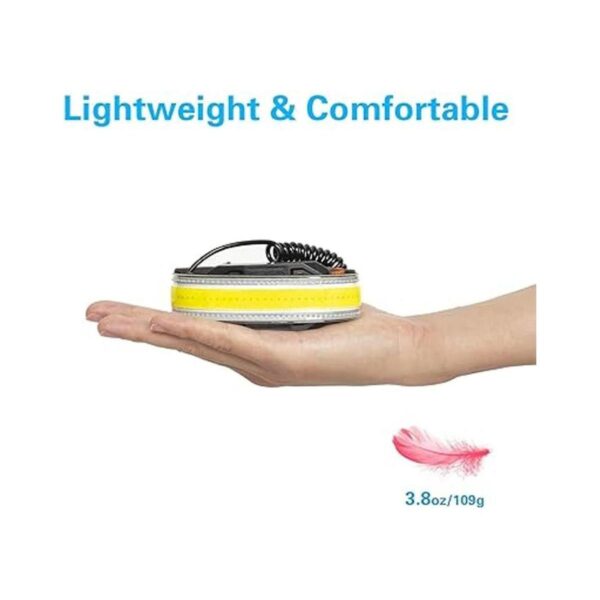 COSOOS Linterna recargable con 2 luces LED luz trasera_6