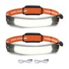 COSOOS Linterna recargable con 2 luces LED luz trasera_1