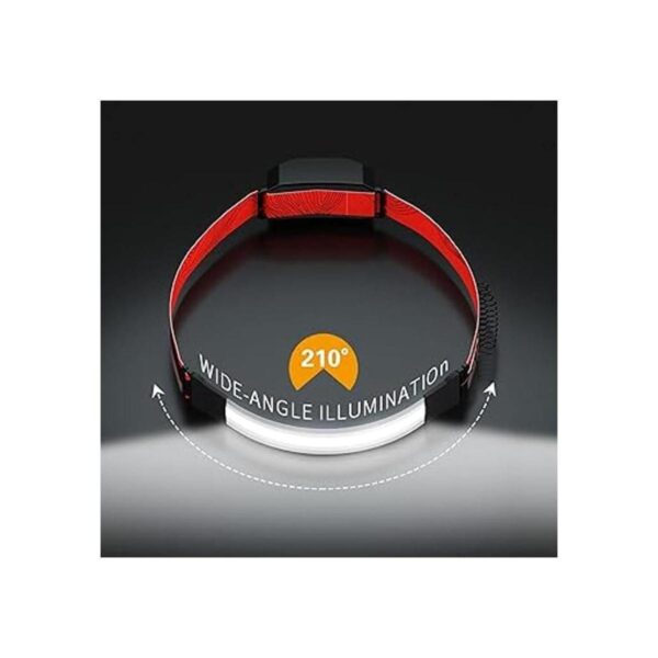 COSOOS Linterna recargable con 2 luces LED luz trasera_3