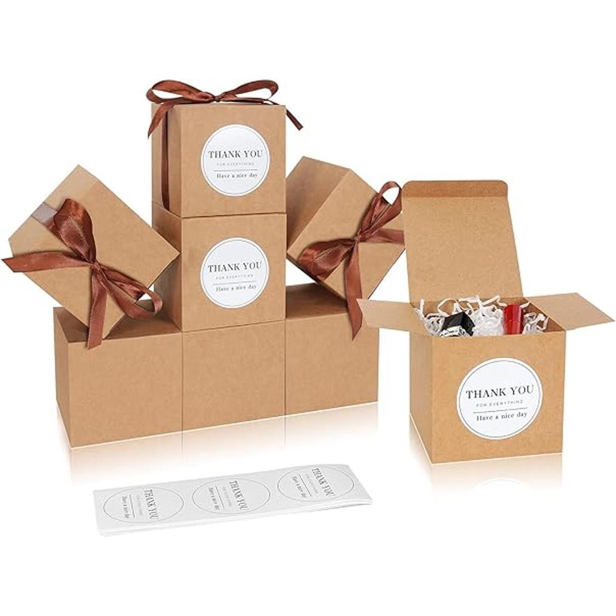 COTOPHER Cajas de regalo pequeñas de 4 x 4 x 4 pulgadas