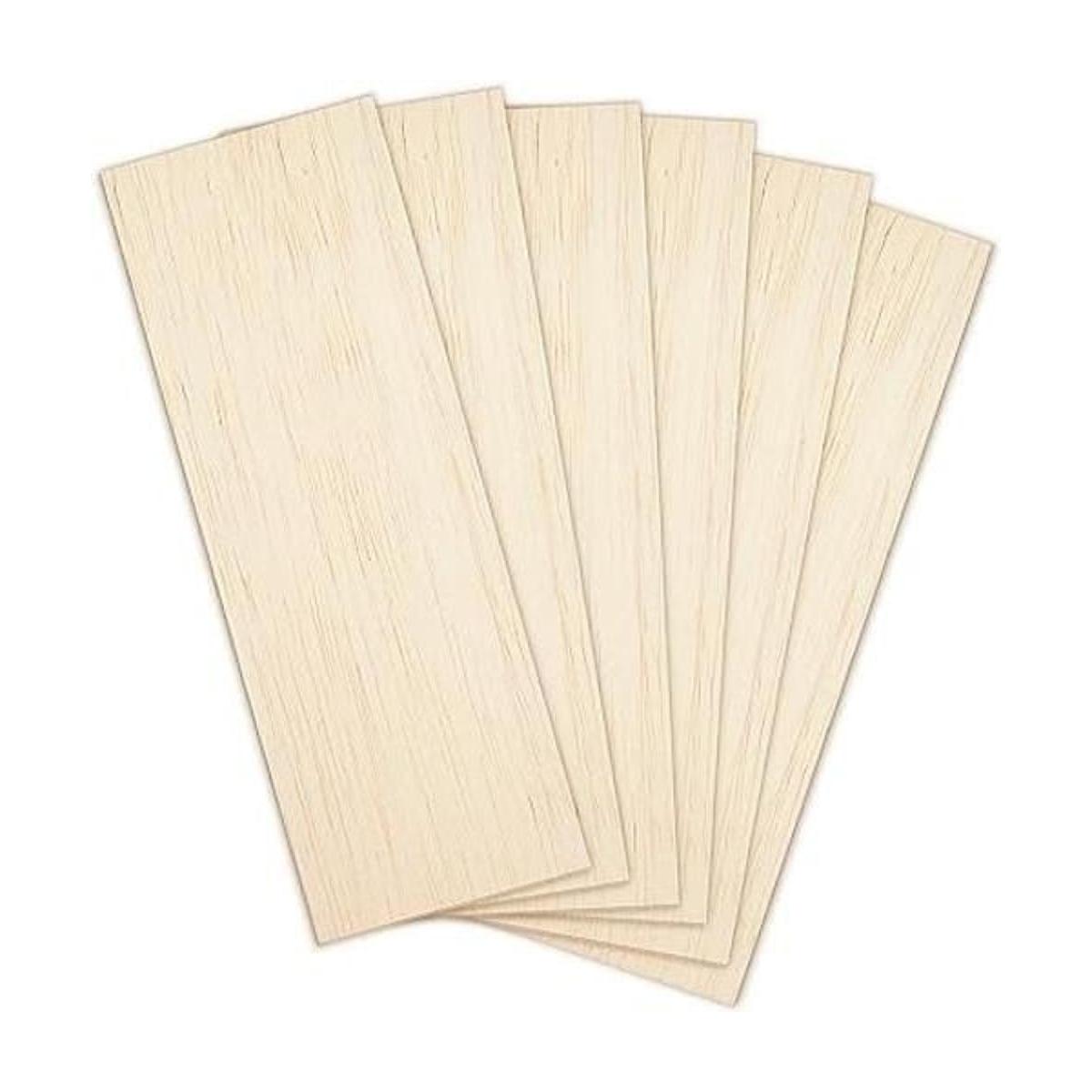 CRAFTIFF Balsa hojas de madera sin terminar piezas de