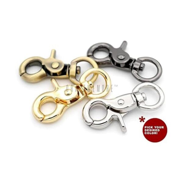 CRAFTMEMORE Ganchos giratorios de metal de calidad con_3
