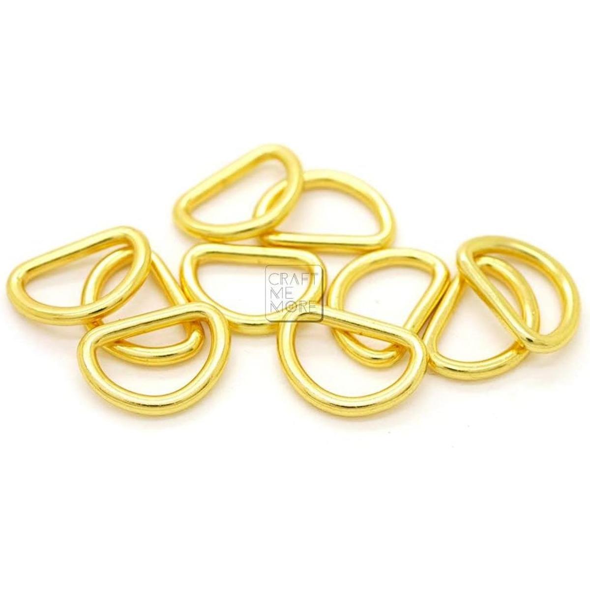 CRAFTMEMORE Anillo en D de metal soldado con autógena