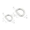 CRAFTMEMORE Anillo en D de metal soldado con autógena_3