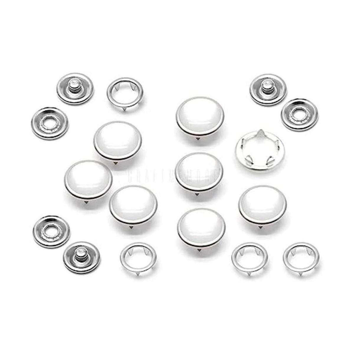 CRAFTMEMORE 20 juegos de broches de perlas de 0.472 in