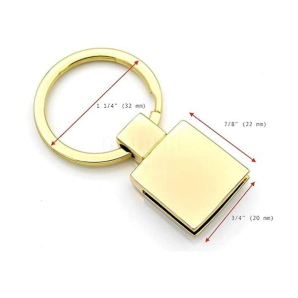 CRAFTMEMORE Llavero de 34 pulgadas color dorado con_3