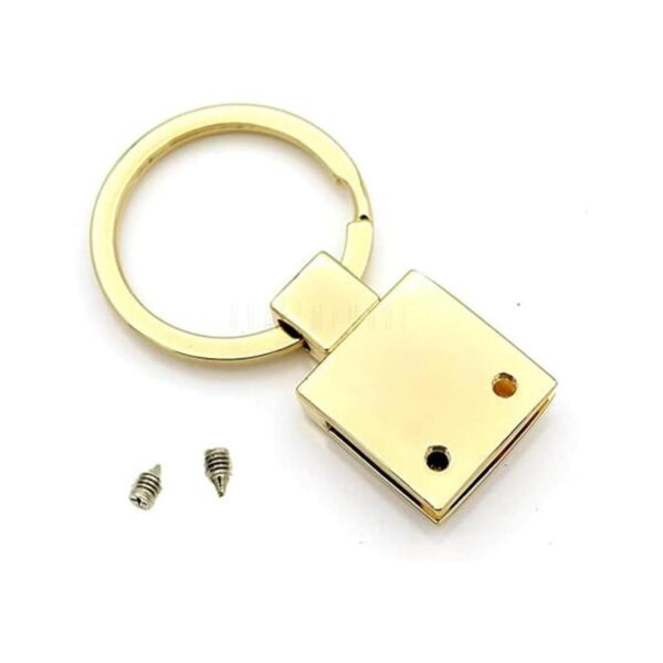 CRAFTMEMORE Llavero de 34 pulgadas color dorado con_2