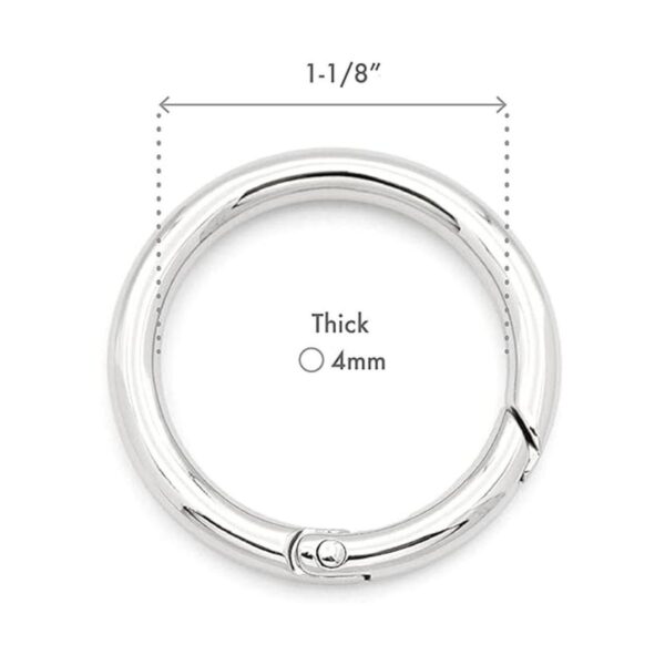 CRAFTMEMORE 2 unids 1 18 pulgadas O Anillos Snap Clip_2
