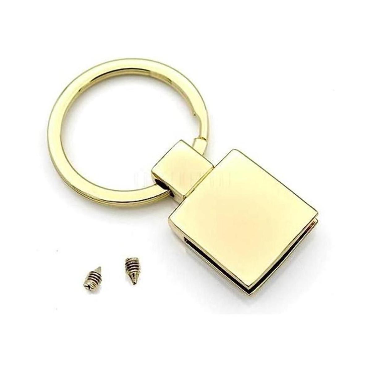 CRAFTMEMORE Llavero de 34 pulgadas color dorado con