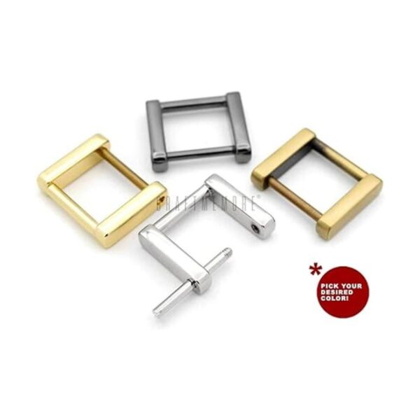 CRAFTMEMORE Anillos de tornillo rectangulares con hebilla_3