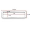 CRAFTMEMORE Anillos rectangulares de 2 pulgadas hebilla_2