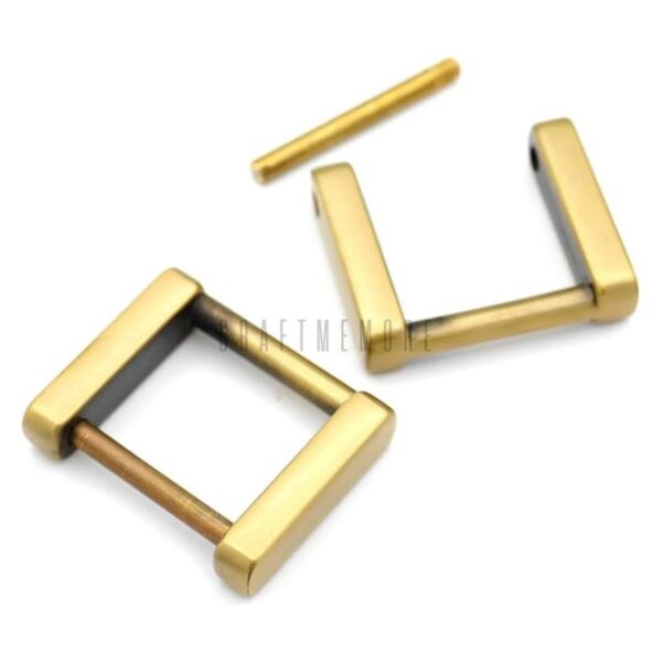 CRAFTMEMORE Anillos de tornillo rectangulares con hebilla_1