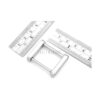 CRAFTMEMORE Anillos de tornillo rectangulares con hebilla_2