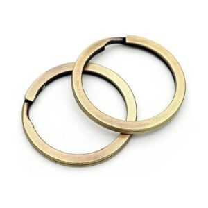 CRAFTMEMORE Llaveros de calidad anillos de metal planos_1
