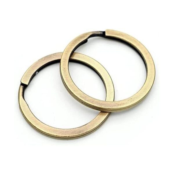 CRAFTMEMORE Llaveros de calidad anillos de metal planos_1