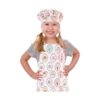 CRJHNS Juego de delantal y sombrero de chef delantales_1