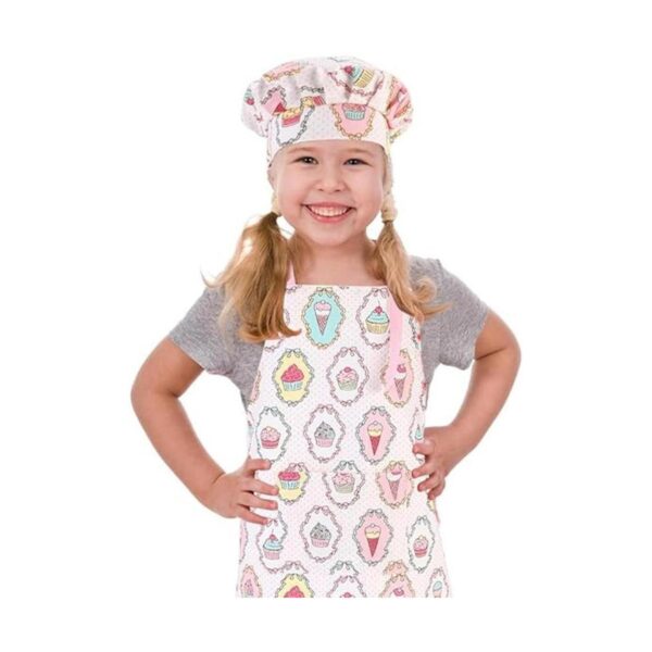 CRJHNS Juego de delantal y sombrero de chef delantales_1