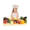CRJHNS Juego de delantal y sombrero de chef delantales_3