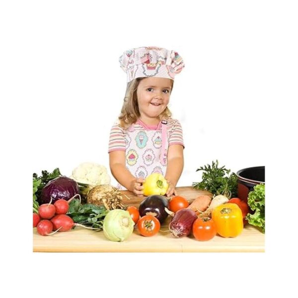 CRJHNS Juego de delantal y sombrero de chef delantales_3
