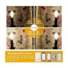 CRLight Bombilla LED de 6 W 3000 K color blanco suave_4