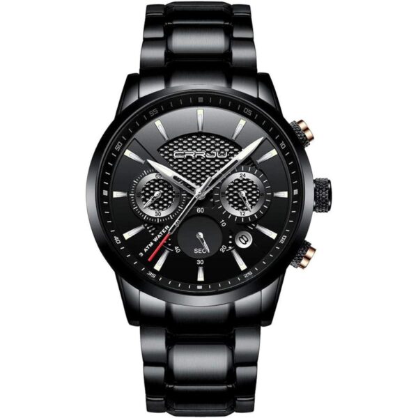 CRRJU Reloj de pulsera de cuarzo para hombre estilo_1