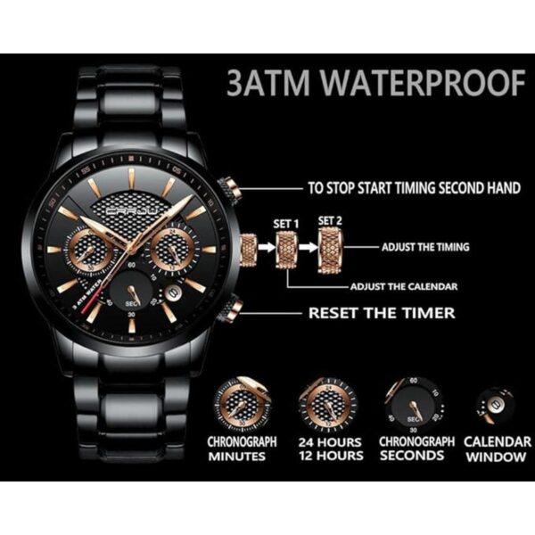 CRRJU Reloj de pulsera de cuarzo para hombre estilo_6