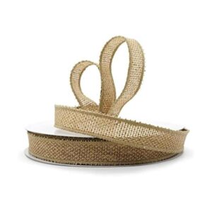 CT CRAFT LLC Cinta de arpillera con alambre 34 pulgadas
