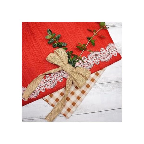 CT CRAFT LLC Cinta de arpillera con alambre 34 pulgadas