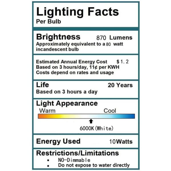 CTKcom GE Lighting Bombillas LED de 10 W paquete de 4
